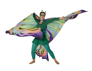 Image showing dancing butterfly woman