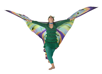 Image showing dancing butterfly woman