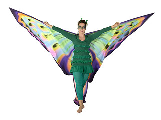 Image showing dancing butterfly woman