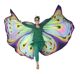 Image showing dancing butterfly woman