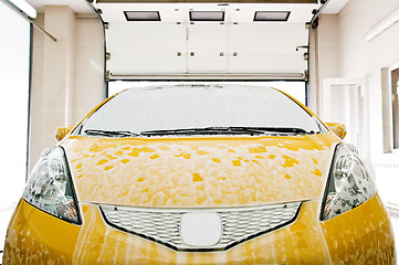 Image showing washing the car
