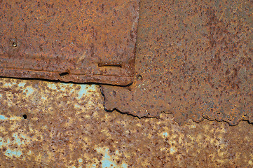 Image showing brown rusty surface with spots