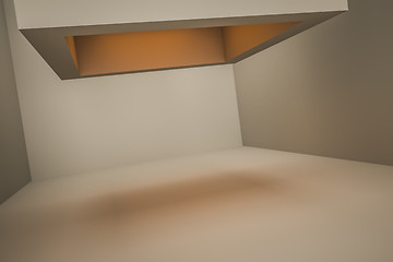 Image showing room with orange light