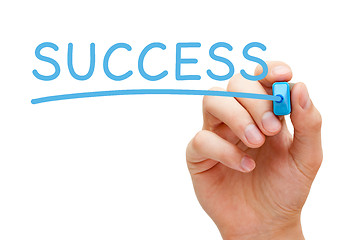 Image showing Success Blue Marker