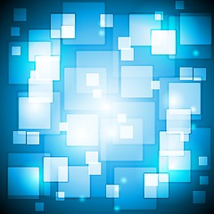 Image showing Blue colourful vector background