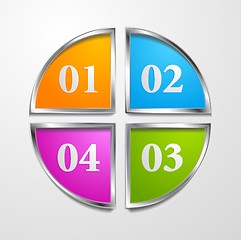 Image showing Vector multicolored tech design template