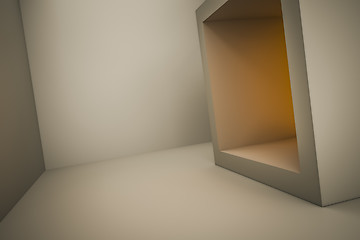 Image showing room with orange light