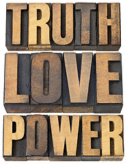 Image showing truth, love and power