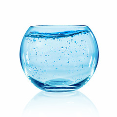 Image showing Fish bowl on white background