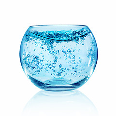 Image showing Fish bowl on white background