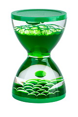 Image showing Green gel hourglasses