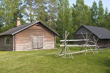 Image showing Old wooden houses