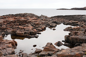 Image showing stone sea shore