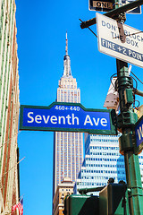 Image showing Seventh avenue sign