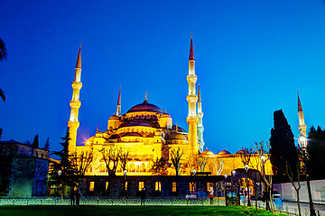 Image showing Sultan Ahmed Mosque (Blue Mosque) in Istanbul