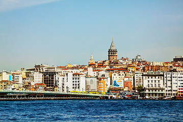 Image showing Istanbul cityscape with Galata tower