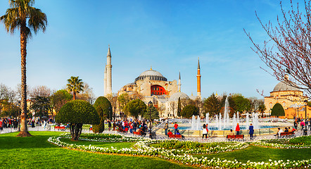 Image showing Hagia Sophia in Istanbul, Turkey in the morning