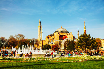 Image showing Hagia Sophia in Istanbul, Turkey in the morning