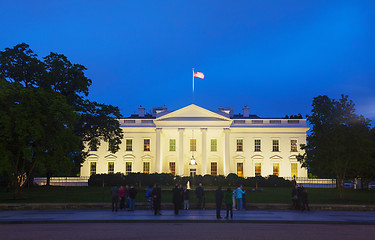 Image showing The White House building in Washington, DC