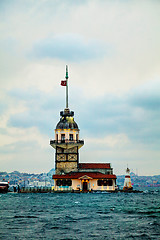 Image showing Maiden's island in Istanbul, Turkey