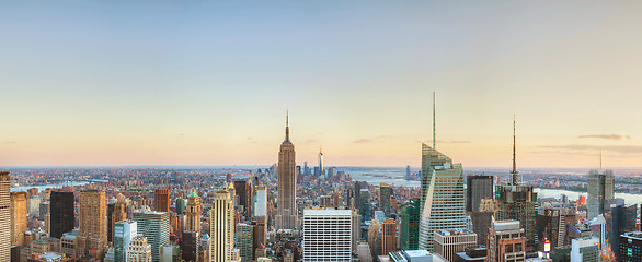 Image showing New York City cityscape in the night