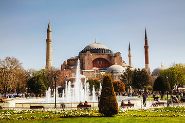 Image showing Hagia Sophia in Istanbul, Turkey early in the morning