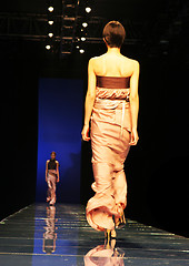 Image showing Asian model on the catwalk