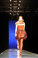 Image showing Asian model on the catwalk