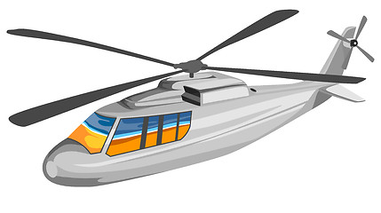 Image showing Helicopter Chopper Retro