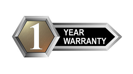 Image showing 1 Year Warranty Hexagon Seal