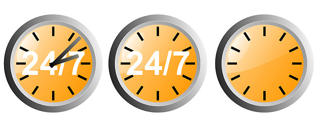 Image showing 24/7 Clock Icon	