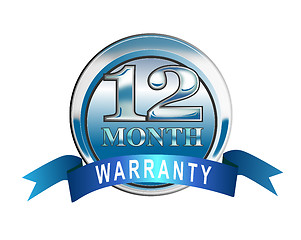 Image showing Icon 12 Month Warranty Blue