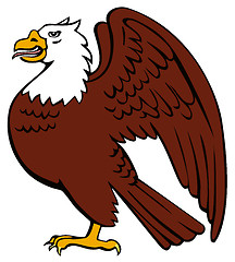 Image showing Bald Eagle Retro