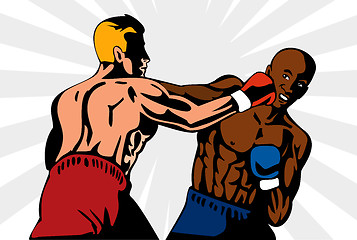 Image showing Boxer Boxing Knockout Punch Retro