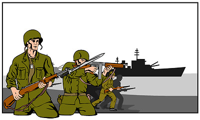 Image showing Marines Attacking