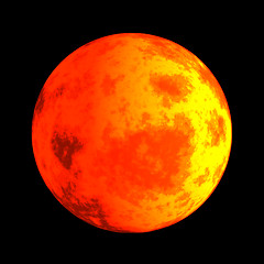 Image showing Moon Red