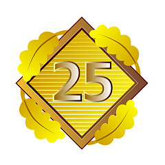 Image showing Number 25 in Diamond