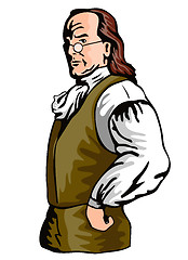 Image showing Ben Franklin Retro