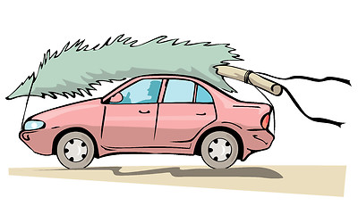 Image showing Car with Tree