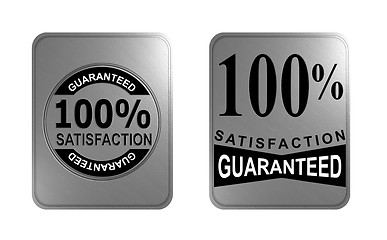 Image showing 100% Satisfaction Guaranteed Gold Square Seal