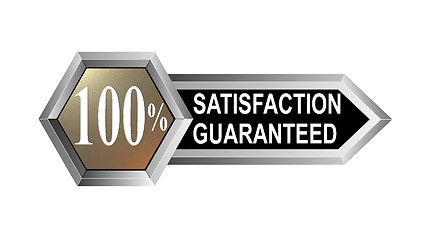 Image showing 100% Satisfaction Guaranteed Hexagon Seal