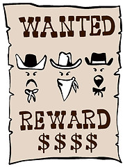 Image showing Wanted Reward Poster