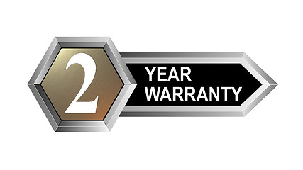 Image showing 2 Year Warranty Hexagon Seal