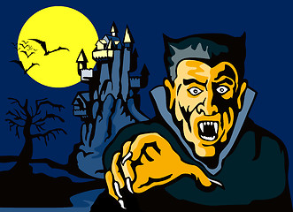 Image showing Dracula with Castle