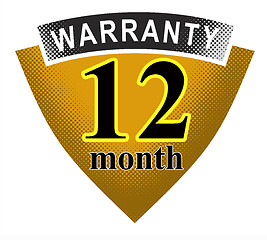 Image showing 12 Month Warranty Shield and Ribbon