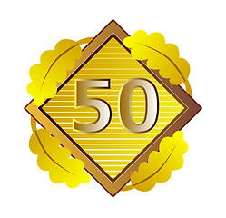 Image showing Number 50 in Diamond