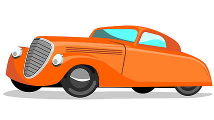 Image showing Car Retro Orange