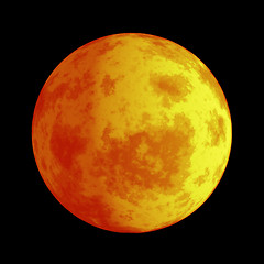 Image showing Moon Red