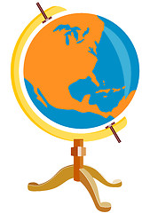 Image showing Globe America Retro