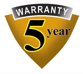 Image showing 5 Year Warranty Shield